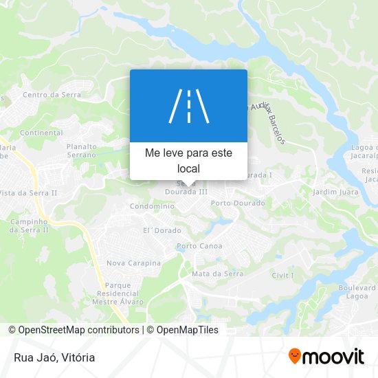 Rua Jaó mapa