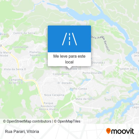 Rua Parari mapa