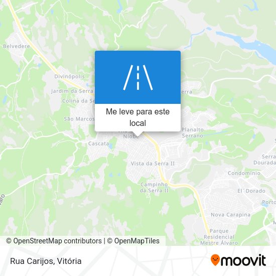 Rua Carijos mapa