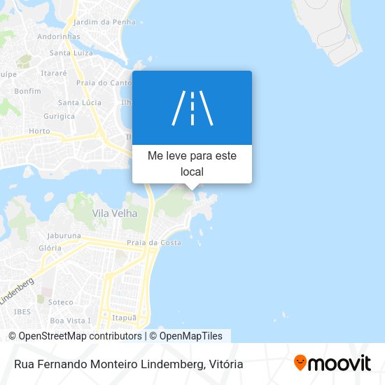 Rua Fernando Monteiro Lindemberg mapa