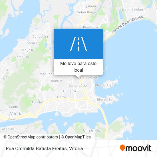 Rua Cremilda Batista Freitas mapa