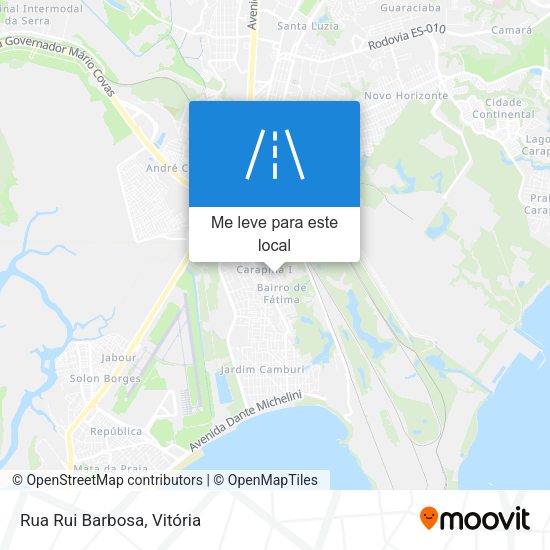 Rua Rui Barbosa mapa