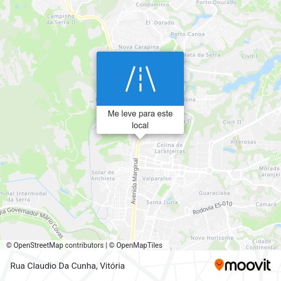 Rua Claudio Da Cunha mapa