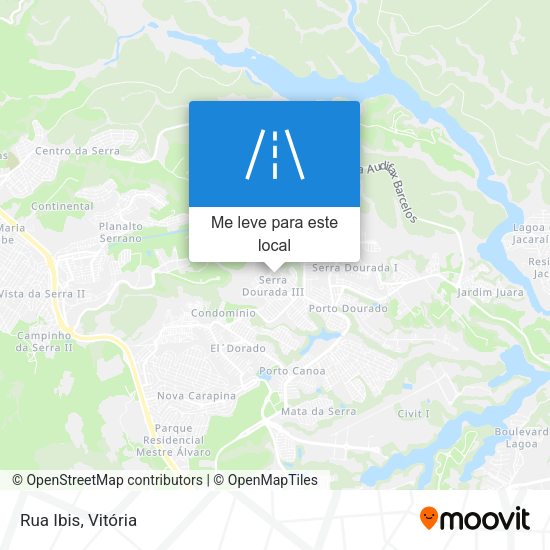 Rua Ibis mapa