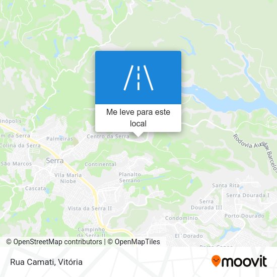 Rua Camati mapa