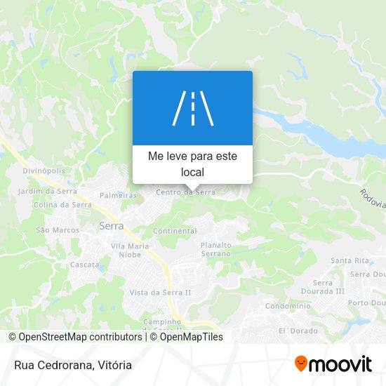Rua Cedrorana mapa