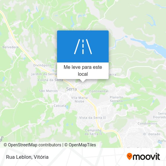Rua Leblon mapa