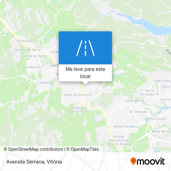 Avenida Serrana mapa