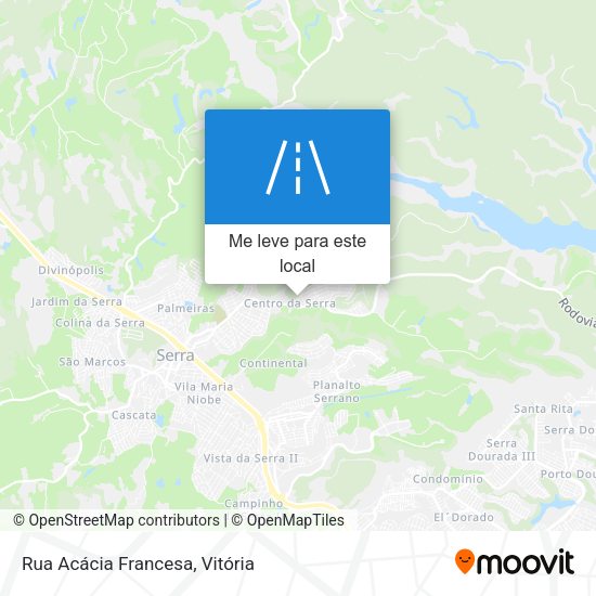 Rua Acácia Francesa mapa