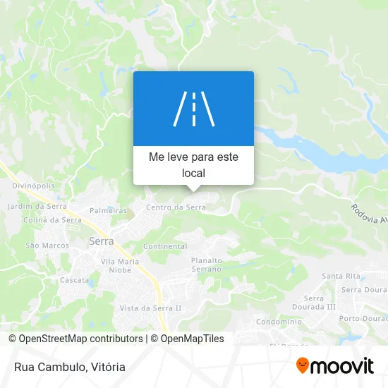 Rua Cambulo mapa
