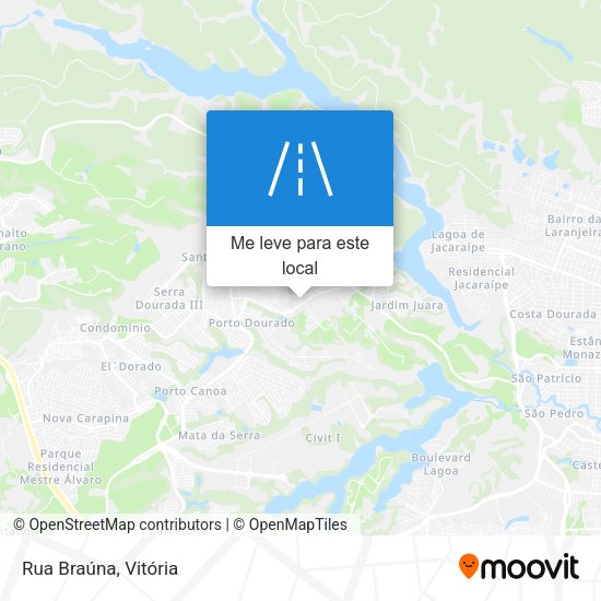 Rua Braúna mapa
