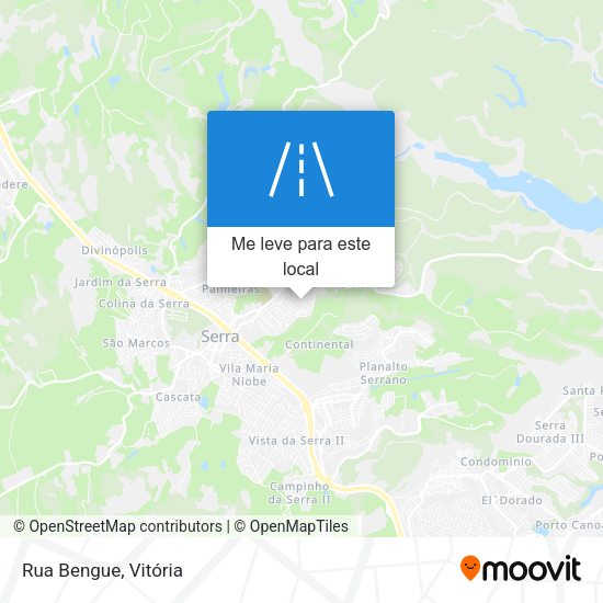 Rua Bengue mapa