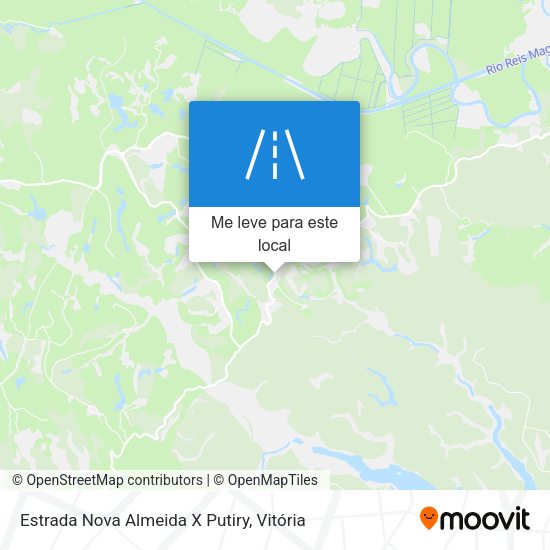 Estrada Nova Almeida X Putiry mapa