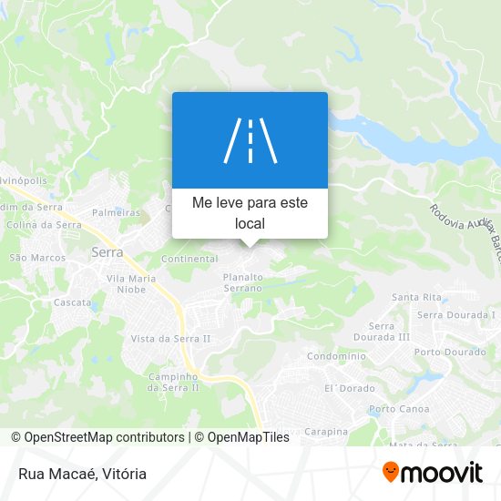 Rua Macaé mapa