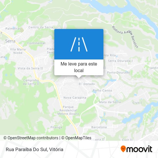 Rua Paraíba Do Sul mapa
