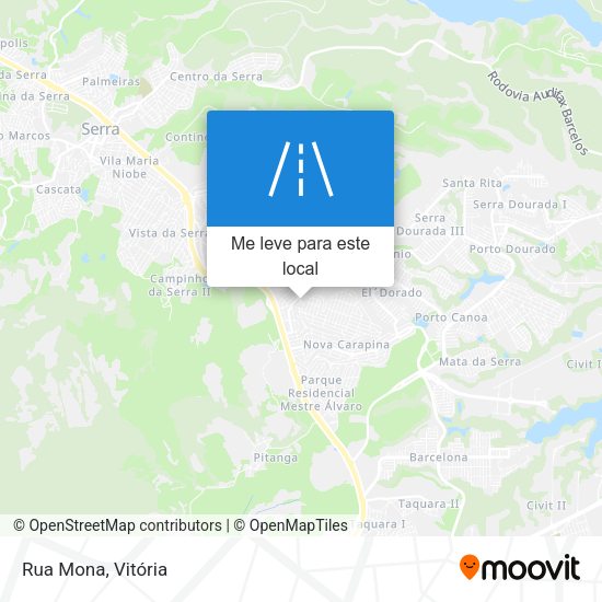 Rua Mona mapa