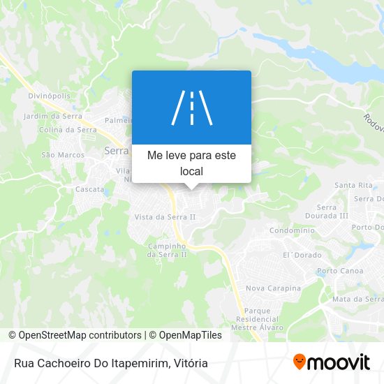 Rua Cachoeiro Do Itapemirim mapa