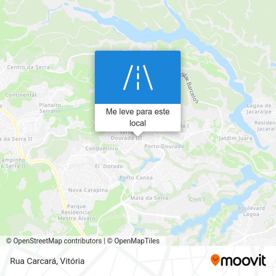 Rua Carcará mapa
