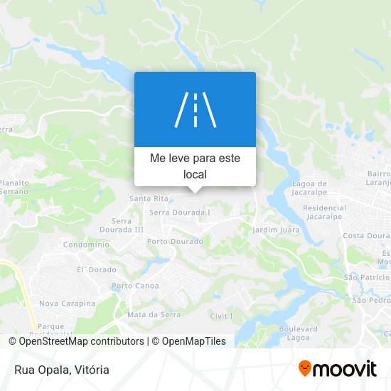 Rua Opala mapa