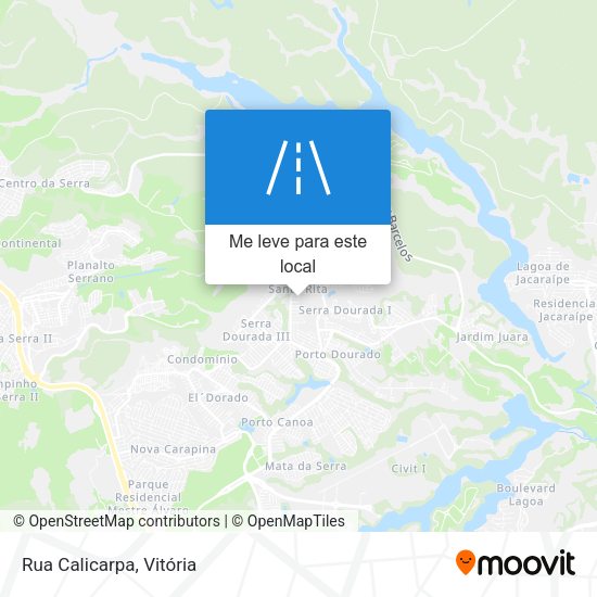 Rua Calicarpa mapa