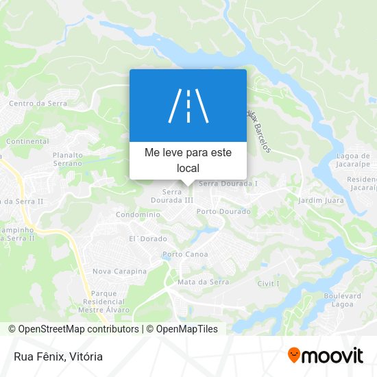 Rua Fênix mapa