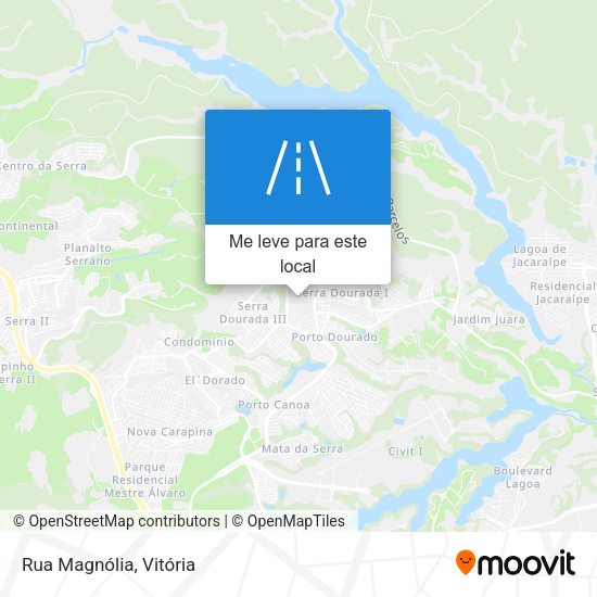 Rua Magnólia mapa