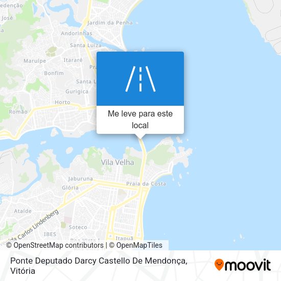 Ponte Deputado Darcy Castello De Mendonça mapa