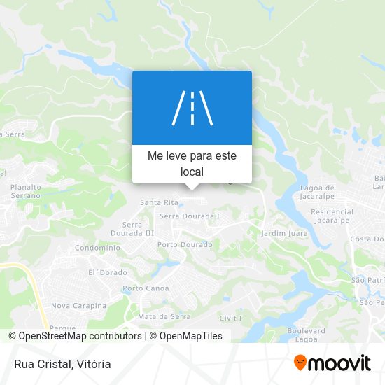 Rua Cristal mapa