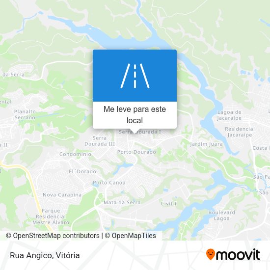 Rua Angico mapa