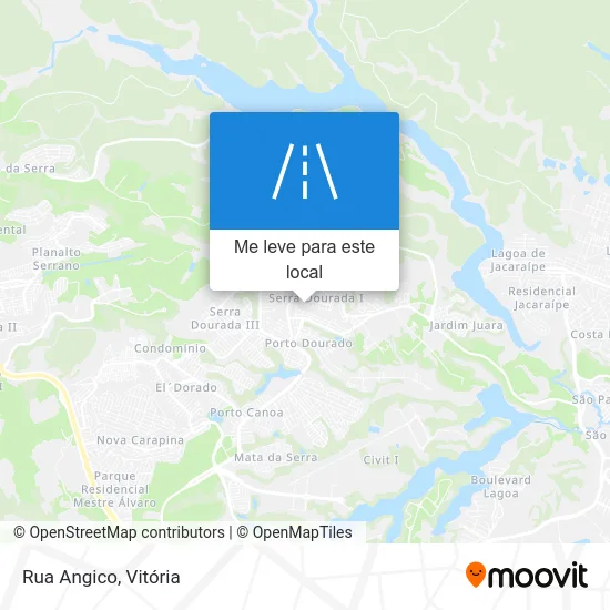 Rua Angico mapa
