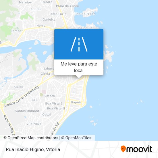 Rua Inácio Higino mapa