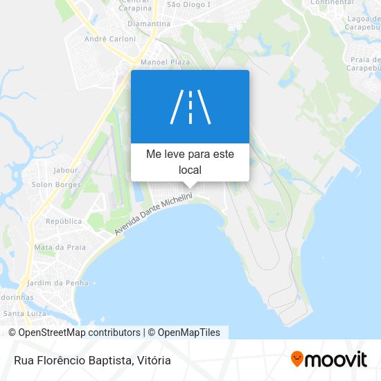 Rua Florêncio Baptista mapa