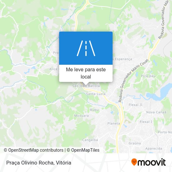 Praça Olivino Rocha mapa
