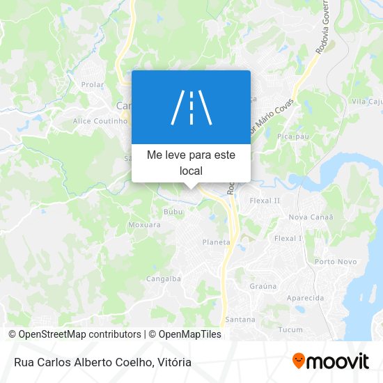 Rua Carlos Alberto Coelho mapa