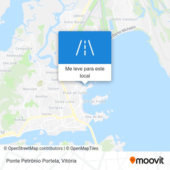 Ponte Petrônio Portela mapa