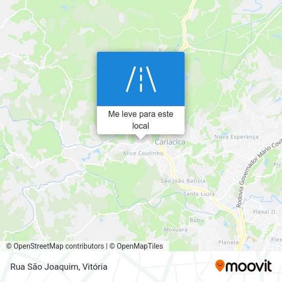 Rua São Joaquim mapa