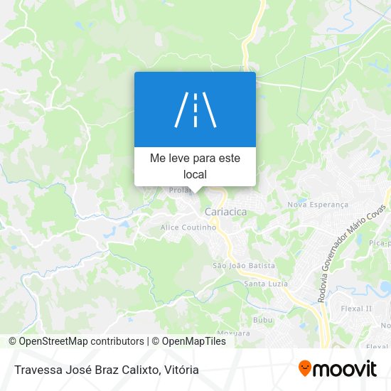 Travessa José Braz Calixto mapa