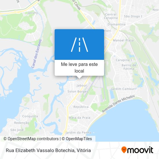 Rua Elizabeth Vassalo Botechia mapa