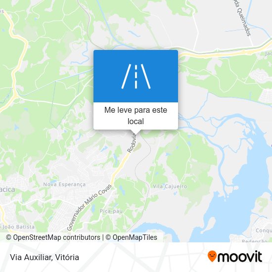 Via Auxiliar mapa