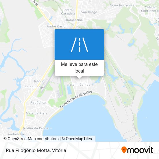 Rua Filogônio Motta mapa