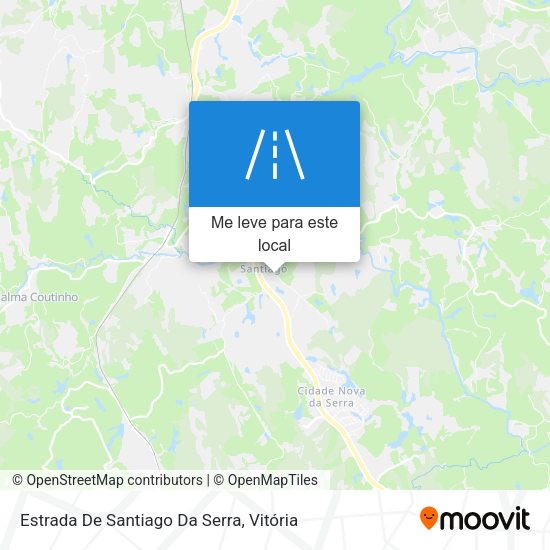 Estrada De Santiago Da Serra mapa