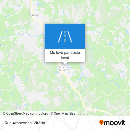Rua Amazonas mapa