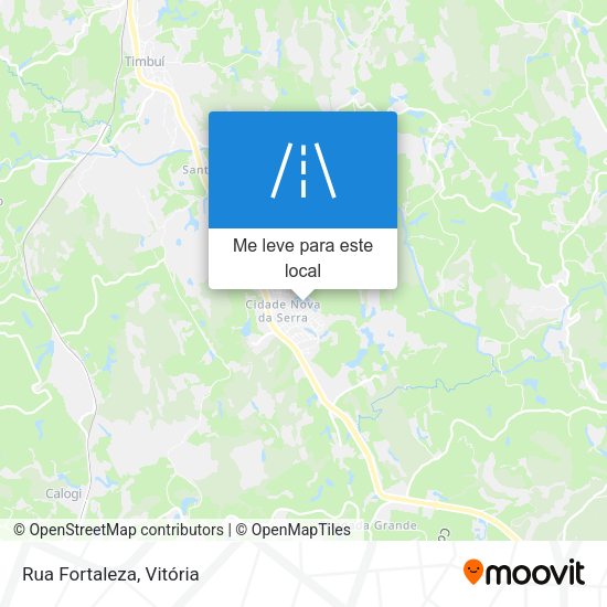 Rua Fortaleza mapa