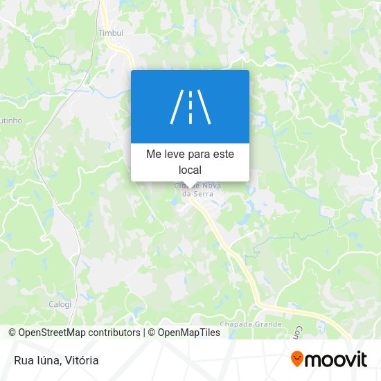 Rua Iúna mapa