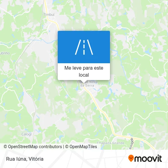 Rua Iúna mapa