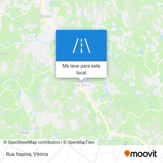 Rua Itapina mapa