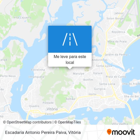 Escadaria Antonio Pereira Paiva mapa
