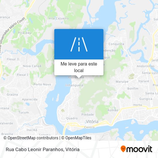 Rua Cabo Leonir Paranhos mapa