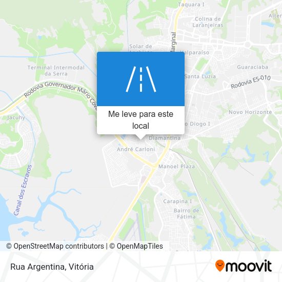 Rua Argentina mapa