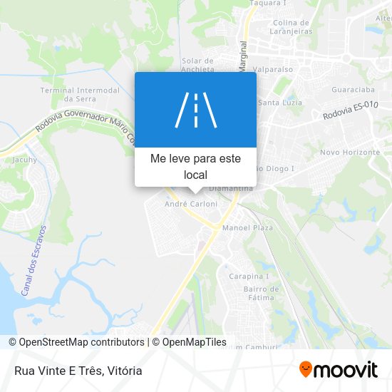 Rua Vinte E Três mapa